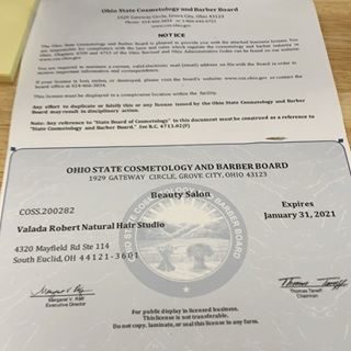🙌🏽💪🏽🍾 I got the official license and paperwork from state board!!! I’m so excited to open 🤩 #staytuned #salonowner #beautybusiness I’m #thankful  and #grateful